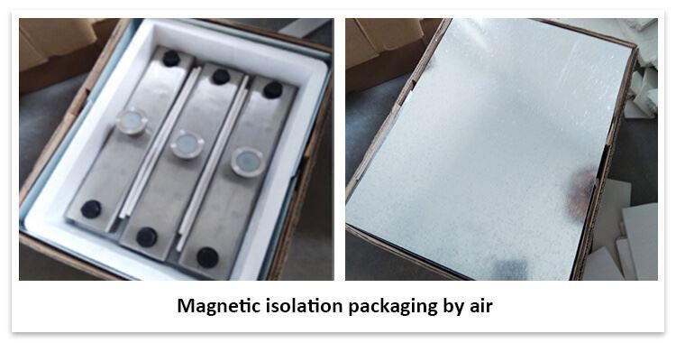 Precast concrete magnet air transport packaging